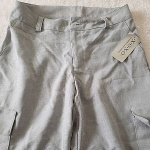 XOXO Light gray wide leg cargo pants